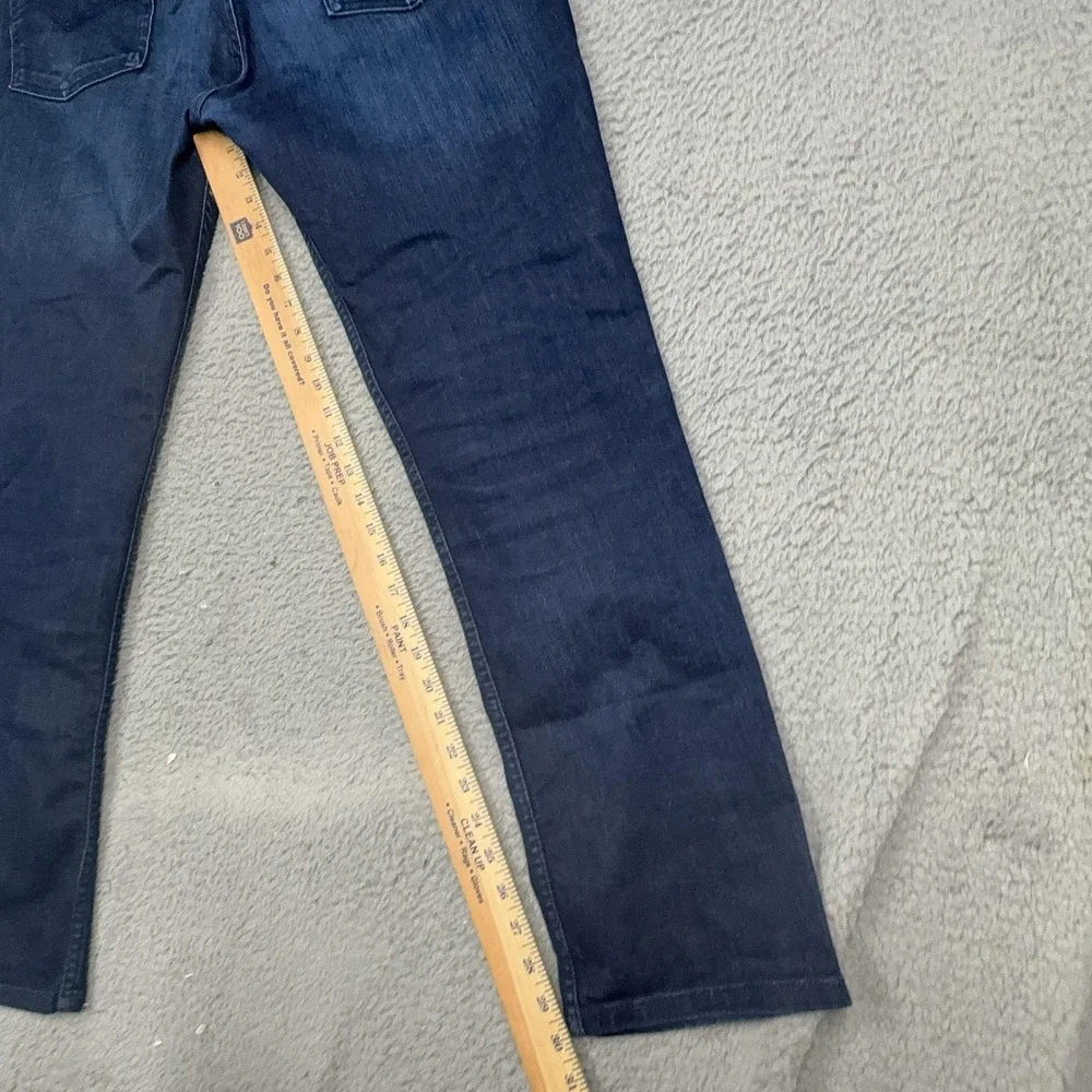 Levis 511 Jeans Mens 38x32 Blue Dark Wash Slim Tapered Stretch Denim Zip Fly
